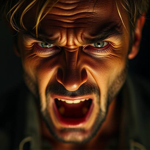 Image depicting intense emotion on an actor's face, showcasing method acting