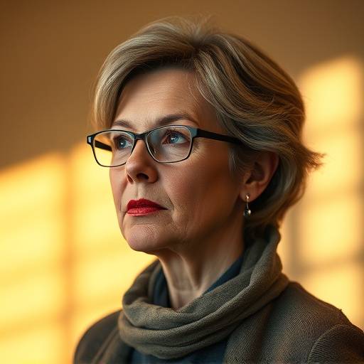 Portrait of Professor Evelyn Reed, Creative Writing Instructor