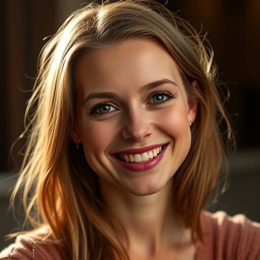 Portrait of Sarah Johnson, a marketing manager, smiling warmly